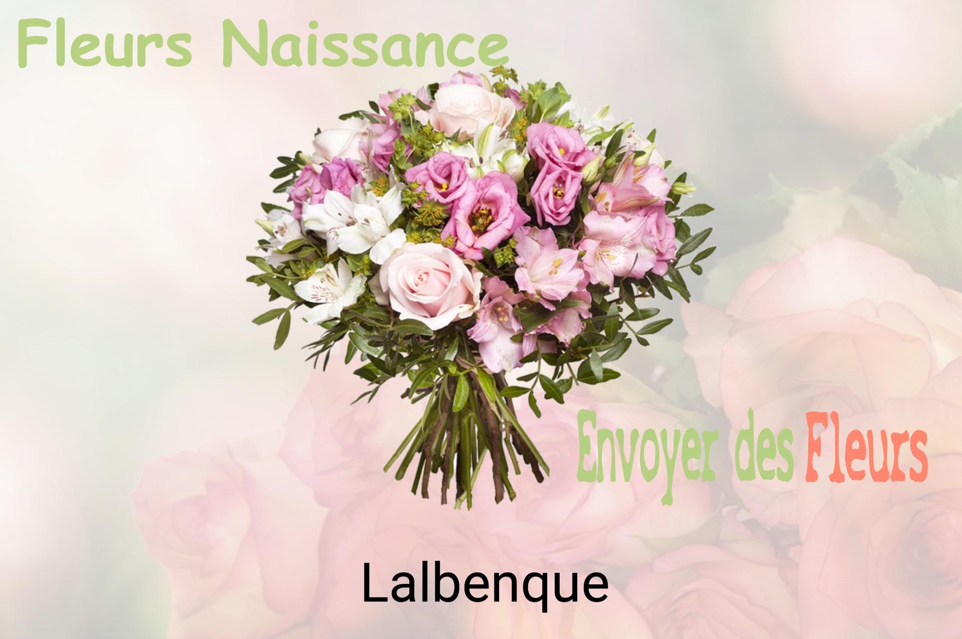 Bouquet de fleurs de naissance livré à Lalbenque